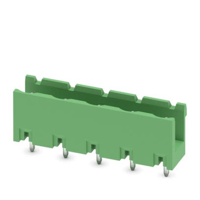 Phoenix Contact Straight Wave Soldering Mount PCB Header, 5 Contact(s), 7.62 mm Pitch, 1 Row(s), Unshrouded [1766592]; 609-144