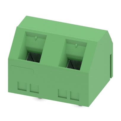 Phoenix Contact PCB Terminal Block, 2-Contact, 7.62mm Pitch, Wave Soldering, 1-Row, Plug In, Screw Termination [1718605]; 609-177