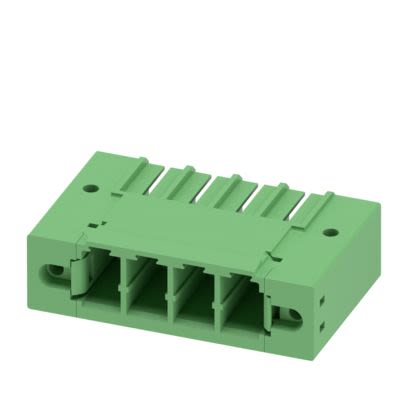 Phoenix Contact PC 5/..-GF Series Solder PCB Header, 4 Contact(s), 7.62 mm Pitch, 1 Row(s), Shrouded [1720819]; 609-178