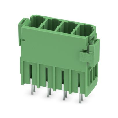Phoenix Contact PCV 5/..-GF Series Solder PCB Header, 4 Contact(s), 7.62 mm Pitch, 1 Row(s), Shrouded [1720929]; 609-179