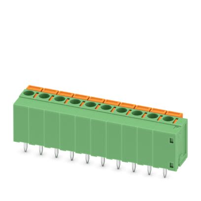 Phoenix Contact PCB Terminal Block, 4-Contact, 10.16mm Pitch, Wave Soldering, 1-Row, Push In Spring Termination [1727511]; 609-184