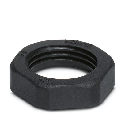 Phoenix Contact Grey Polyamide Cable Gland Locknut, M12mm Thread [3241132]; 609-201