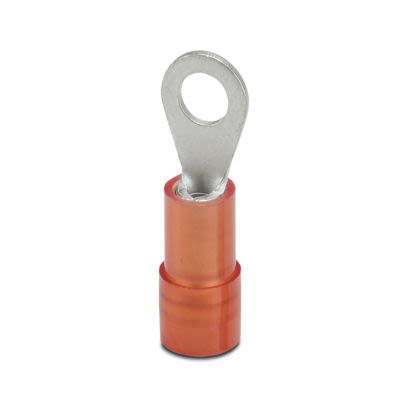 Phoenix Contact Insulated Ring Terminal, M3.5mm Stud Size, Red [3241202]; 609-210