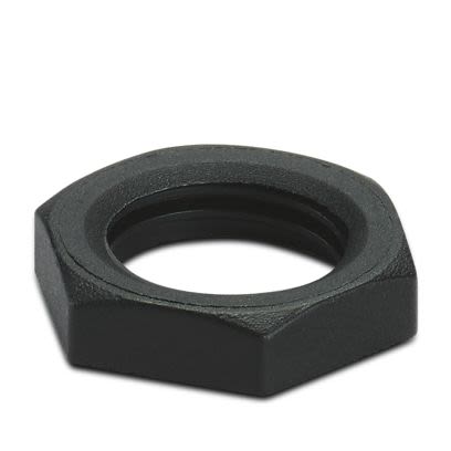 Phoenix Contact Black Polyamide Cable Gland Locknut, M10mm Thread [3241231]; 609-213