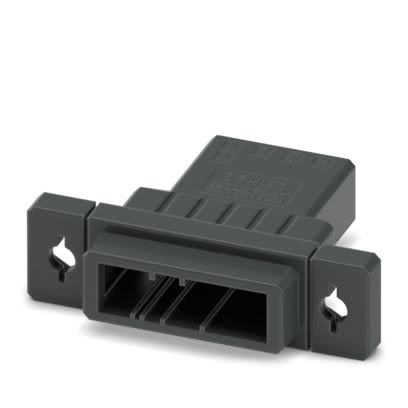 Phoenix Contact, 3.81mm Pitch, 4 Way, , Pluggable Terminal Block, Feed Through Plug, Flange Mount, Snap In Termination, [1341134]; 609-227