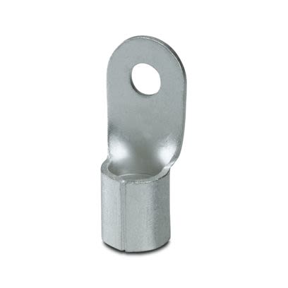 Phoenix Contact Uninsulated Ring Terminal, M8mm Stud Size, Silver [3240116]; 609-238