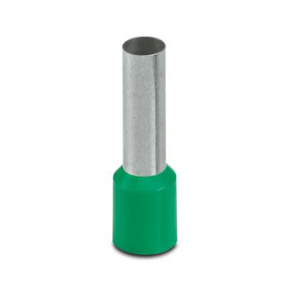 Phoenix Contact Insulated Ferrule, 18mm Pin Length, 5.8mm Pin Diameter, Green [3201330]; 609-254