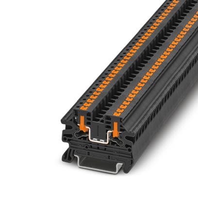 Phoenix Contact 1291482 Black, 2.5mm², 1-Level, Push In Termination [1291482]; 609-266