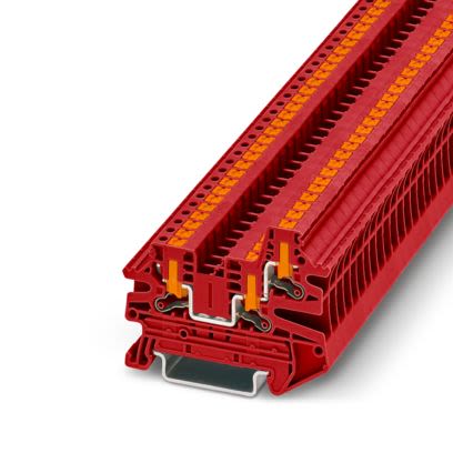 Phoenix Contact 1291491 Red, 2.5mm², 1-Level, Push In Termination [1291491]; 609-267
