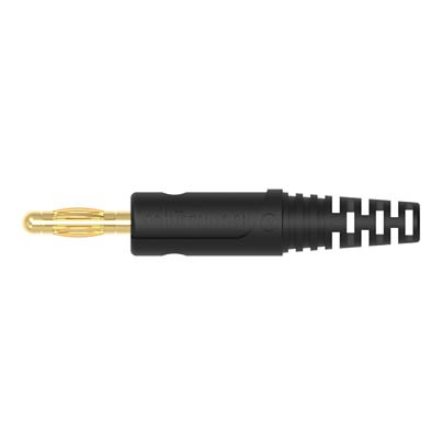 Schutzinger Black Male Banana Connector, 4 mm Connector, Solder Termination, 32A, 30 V ac, 60 V dc, Gold Plating [RS FK 8 L Au / SW]; 609-293