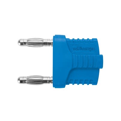 Schutzinger Blue Male Banana Connector, 4 mm Connector, Socket Termination, 12A, 30 V ac, 60 V dc, Nickel Plating [RS KURZ 19-4 IG MB Ni / BL]; 609-298