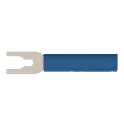 Schutzinger Blue Female Banana Connector, 4 mm Connector, Cable Lug Termination, 20A, 1kV, Nickel Plating [RS LB 4-KS Ni / 9 / BL]; 609-300