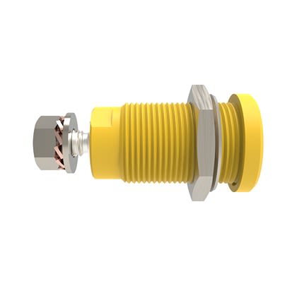 Schutzinger Red Female Banana Connector, 4 mm Connector, M4 Thread Termination, 32A, 1.5 kV dc, 1 kV dc, 600 V dc, [RS SEB 9424 Ni / GE]; 609-356