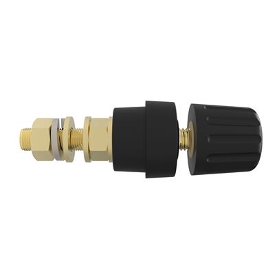 Schutzinger 12.4mm Black Terminal Post, 1kV, 100A, M8 x 0.75 Thread [RS POL 8760 L / SW]; 609-364