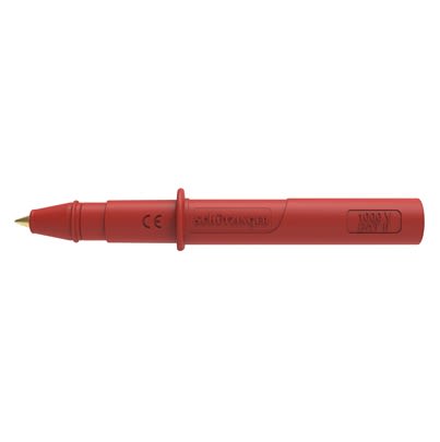 Schutzinger Point Test Probe, 3.8mm Tip, 1kV, 4mm Socket, 10A [RS SPS 9406 Ni / RT]; 609-370