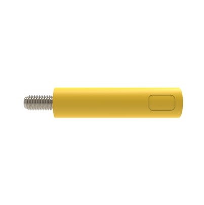 Schutzinger Yellow Female Banana Connector, 4 mm Connector, M3 Thread Termination, 32A, 1kV, Nickel Plating [RS BU 2240 S Ni / GE]; 609-385