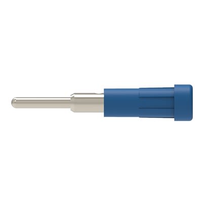 Schutzinger Blue Female Banana Connector, 2mm Connector, Pin Termination, 10A, 30 V ac, 60 V dc, Nickel Plating [RS EPB 6053 Ni / BL]; 609-387