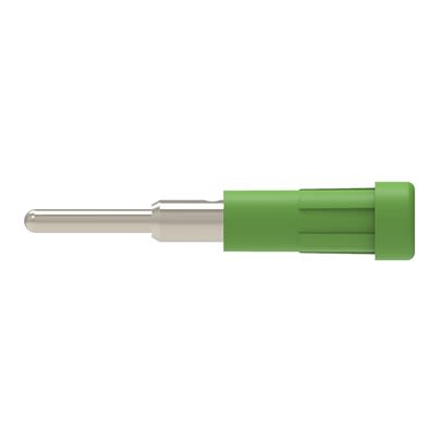 Schutzinger Green Female Banana Connector, 2mm Connector, Pin Termination, 10A, 30 V ac, 60 V dc, Nickel Plating [RS EPB 6053 Ni / GN]; 609-389
