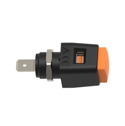 Schutzinger 12.5mm Orange Terminal Post, 30 V ac, 60 V dc, 16A, Pg 7 Thread [RS ESD 498 / OR]; 609-391