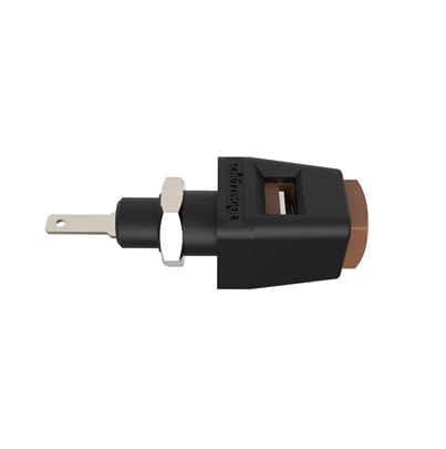 Schutzinger 12.6mm Brown Terminal Post, 30 V ac, 60 V dc, 5A, M8 x 0.5 Thread [RS ESD 6554 / BR]; 609-392