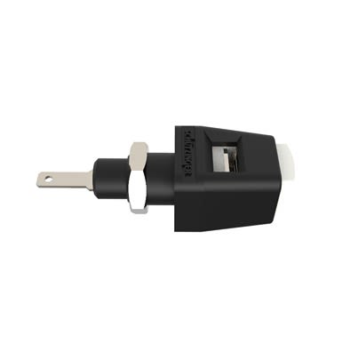 Schutzinger 12.6mm White Terminal Post, 30 V ac, 60 V dc, 5A, M8 x 0.5 Thread [RS ESD 6554 / WS]; 609-394