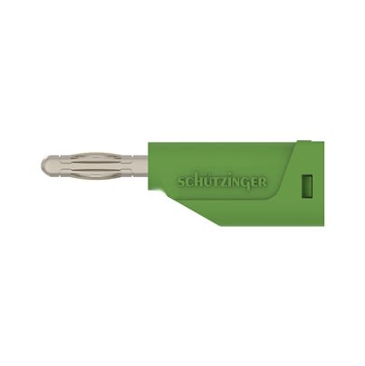 Schutzinger Green Male Banana Connector, 4 mm Connector, Solder Termination, 30 V ac, 60 V dc, Gold Plating [RS FK 15 L Au / GN]; 609-403