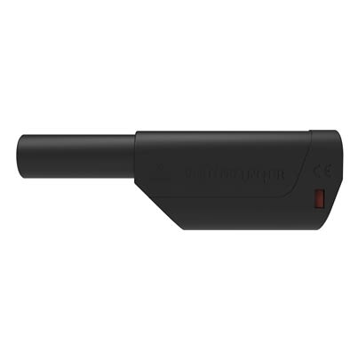 Schutzinger Black Male Banana Connector, 4 mm Connector, Solder Termination, 32A, 1kV, Nickel Plating [RS SFK 8500 L Ni / AS / SW]; 609-414
