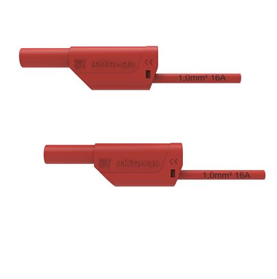 Schutzinger Test lead, 16A, 1kV, Red, 100cm Lead Length [RS VSFK 8500 / 1 / 100 / RT]; 609-430