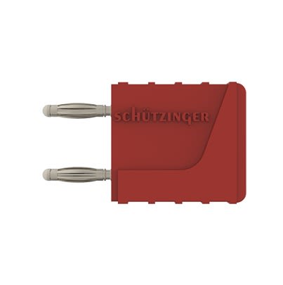 Schutzinger Red Male Banana Connector, 2mm Connector, Socket Termination, 12A, 30 V ac, 60 V dc, Nickel Plating [RS KURZ 10-2 IG MB Ni / RT]; 609-454