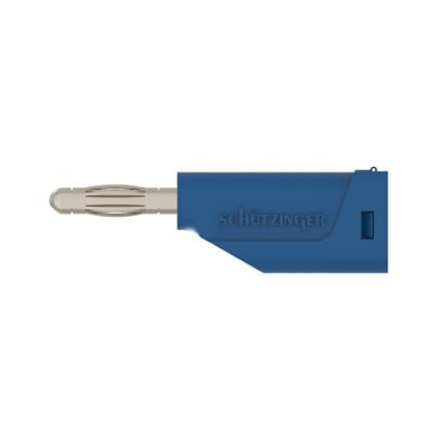 Schutzinger Blue Male Banana Connector, 4 mm Connector, Screw Termination, 30 V ac, 60 V dc, Nickel Plating [RS FK 15 S Ni / BL]; 609-463