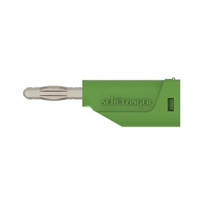 Schutzinger Green Male Banana Connector, 4 mm Connector, Screw Termination, 30 V ac, 60 V dc, Nickel Plating [RS FK 15 S Ni / GN]; 609-465