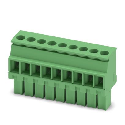 Phoenix Contact PCB Terminal Block, 9-Contact, 3.5mm Pitch, Push-In, 1-Row, Socket Termination [1862920]; 609-779
