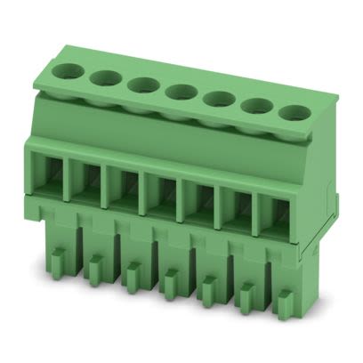 Phoenix Contact PCB Terminal Block, 7-Contact, 3.5mm Pitch, Push-In, 1-Row, Socket Termination [1863204]; 609-780