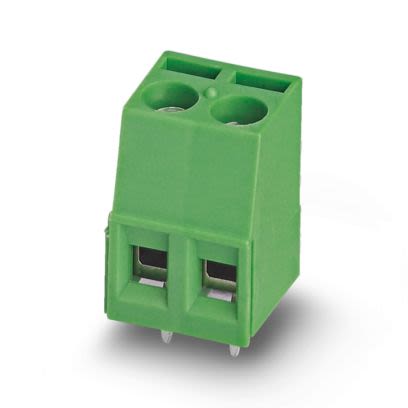 Phoenix Contact PCB Terminal Block, 2-Contact, 5.08mm Pitch, Wave Soldering, 1-Row, Plug In, Screw Termination [1868733]; 609-782