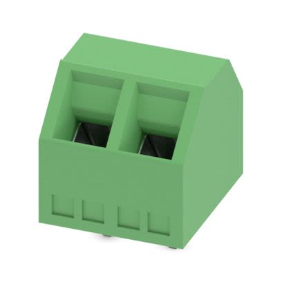 Phoenix Contact PCB Terminal Block, 2-Contact, 5mm Pitch, Wave Soldering, 1-Row, Plug In, Screw Termination [1869062]; 609-783
