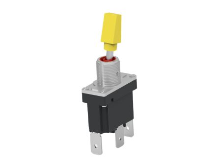 TE Connectivity Toggle Switch, Panel Mount, On-(On), Single Pole, Quick Connect Terminal, 250V ac [DST12SY251]; 609-813