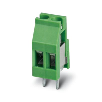Phoenix Contact PCB Terminal Block, 2-Contact, 5mm Pitch, Wave Soldering, 1-Row, Plug In, Screw Termination [1712342]; 609-855