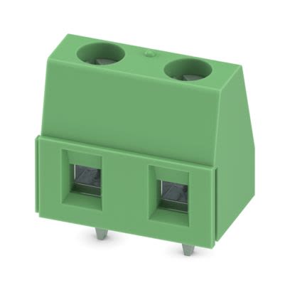 Phoenix Contact PCB Terminal Block, 2-Contact, 7.62mm Pitch, Wave Soldering, 1-Row, Plug In, Screw Termination [1717729]; 609-864