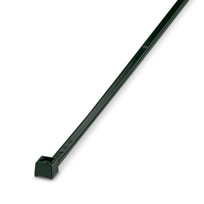 Phoenix Contact Cable Ties, Standard, 290mm x 3.6 mm, Black Polyamide, Pk-100 [3240753]; 609-870