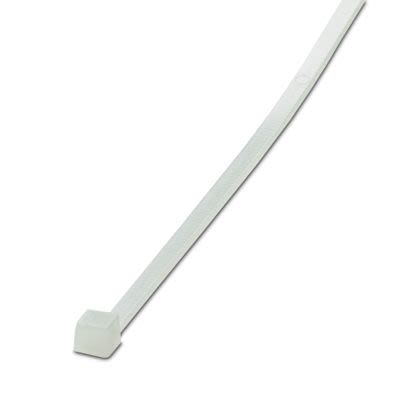 Phoenix Contact Cable Ties, Standard, 160mm x 4.5 mm, Clear Polyamide, Pk-100 [3240756]; 609-872