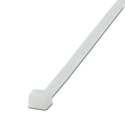 Phoenix Contact Cable Ties, Standard, 365mm x 7.8 mm, Clear Polyamide, Pk-100 [3240774]; 609-875