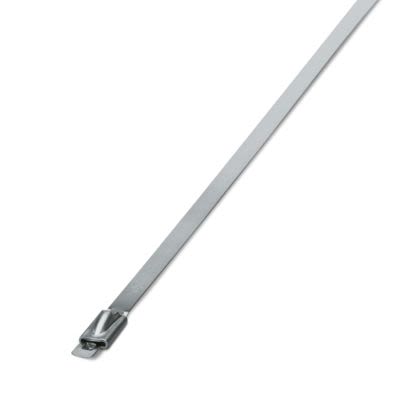 Phoenix Contact Cable Ties, Standard, 201mm x 4.6 mm, Silver Polyamide, Pk-100 [3240808]; 609-881