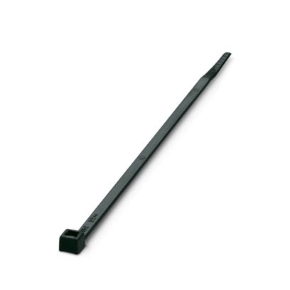 Phoenix Contact Cable Ties, Standard, 140mm x 3.6 mm, Black Polyamide, Pk-100 [3240832]; 609-886