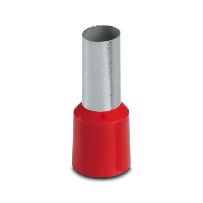 Phoenix Contact Insulated Ferrule, 16mm Pin Length, 8.3mm Pin Diameter, Red [3200441]; 609-915