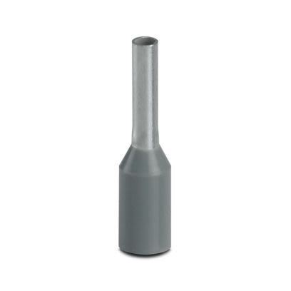 Phoenix Contact Insulated Ferrule, 6mm Pin Length, 1.3mm Pin Diameter, Grey [3200690]; 609-917