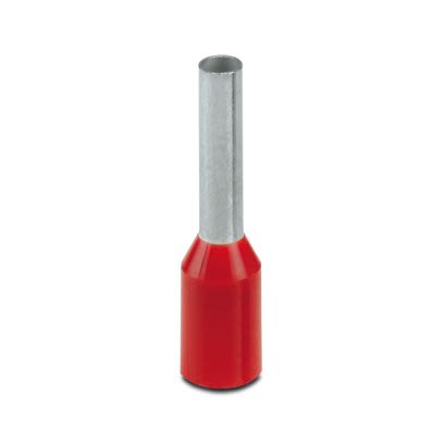 Phoenix Contact Insulated Ferrule, 8mm Pin Length, 1.7mm Pin Diameter, Red [3201136]; 609-921