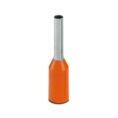 Phoenix Contact Insulated Ferrule, 6mm Pin Length, 1.1mm Pin Diameter, Orange [3201301]; 609-923