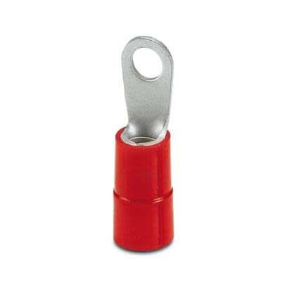 Phoenix Contact Uninsulated Ring Terminal, M5mm Stud Size, Red [3240219]; 609-925