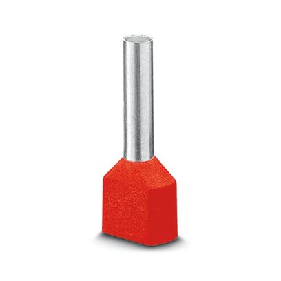 Phoenix Contact Insulated Ferrule, 12mm Pin Length, 2.05mm Pin Diameter, Red [3240679]; 609-933