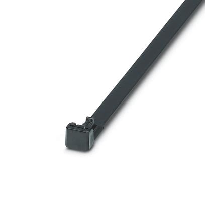 Phoenix Contact Cable Ties, Standard, 200mm x 7.5 mm, Black Polyamide, Pk-100 [3240713]; 609-937